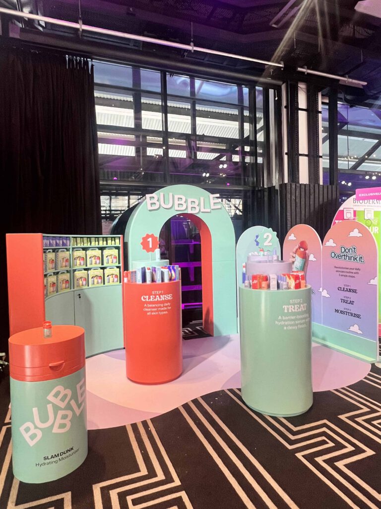 bubble skincare brand launch maison social