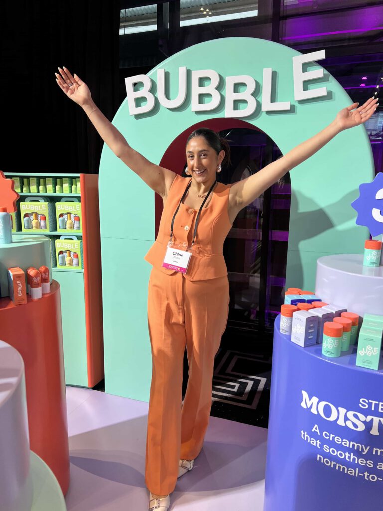bubble skincare brand launch maison social